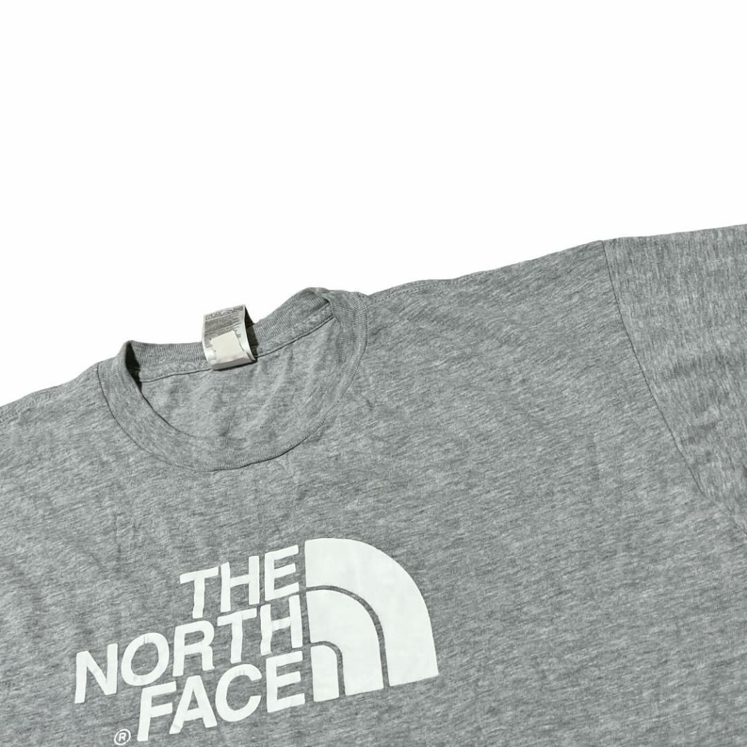 THE NORTH FACE(ザノースフェイス)のノースフェイス 半袖Tシャツ ロゴT グレー ビッグロゴ US古着 e91 メンズのトップス(Tシャツ/カットソー(半袖/袖なし))の商品写真