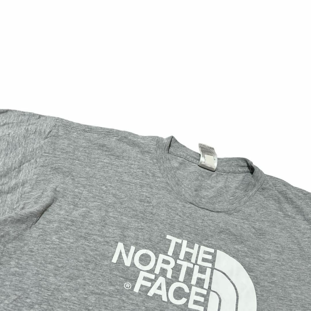 THE NORTH FACE(ザノースフェイス)のノースフェイス 半袖Tシャツ ロゴT グレー ビッグロゴ US古着 e91 メンズのトップス(Tシャツ/カットソー(半袖/袖なし))の商品写真