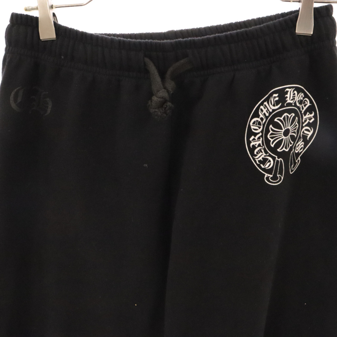 Chrome Hearts(クロムハーツ)のCHROME HEARTS クロムハーツ ホースシュー サイドロゴ スウェットパンツ ブラック メンズのパンツ(その他)の商品写真