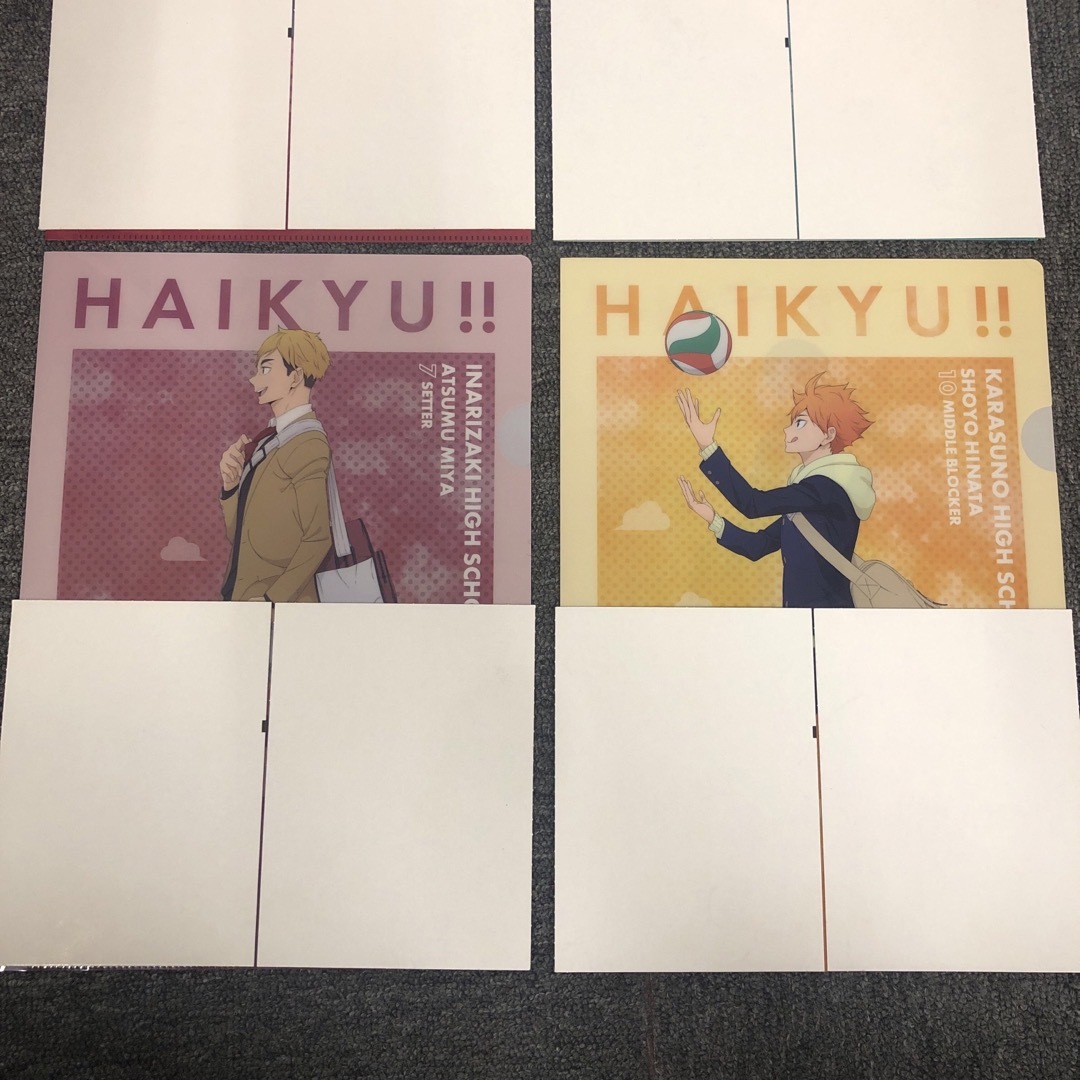 即決 新品 ハイキュー HAIKYU クリアファイル 4枚セット エンタメ/ホビーのアニメグッズ(クリアファイル)の商品写真