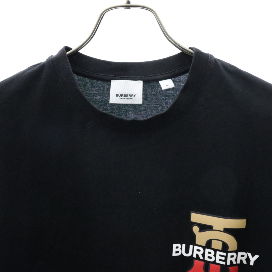 BURBERRY(バーバリー)のBURBERRY バーバリー MONOGRAM MOTIF COTTON OVERSIZE T-SHIRT 8017494 モノグラム モチーフロゴ オーバーサイズ コットン 半袖Tシャツ カットソー ブラック メンズのトップス(Tシャツ/カットソー(半袖/袖なし))の商品写真