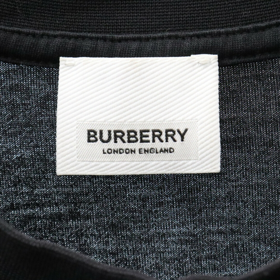 BURBERRY(バーバリー)のBURBERRY バーバリー MONOGRAM MOTIF COTTON OVERSIZE T-SHIRT 8017494 モノグラム モチーフロゴ オーバーサイズ コットン 半袖Tシャツ カットソー ブラック メンズのトップス(Tシャツ/カットソー(半袖/袖なし))の商品写真