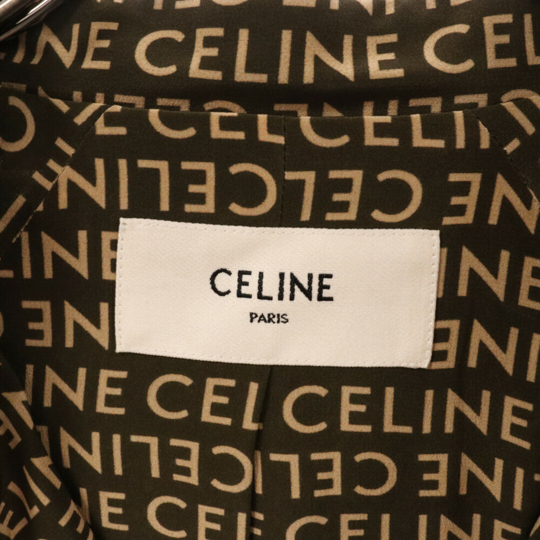 celine(セリーヌ)のCELINE セリーヌ ロゴプリント総柄 ジップアップジャケット カーキ/ブラウン 2V19J983Q メンズのジャケット/アウター(フライトジャケット)の商品写真