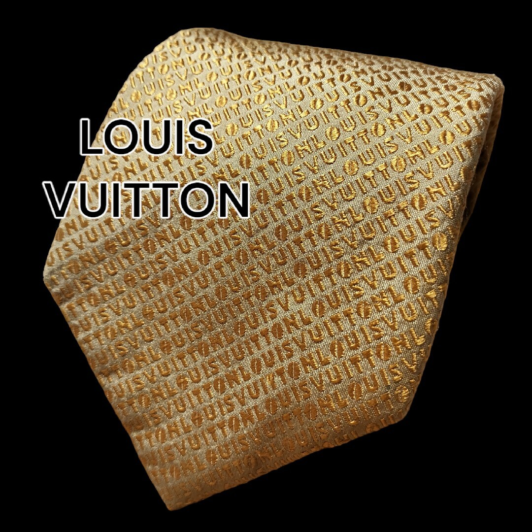 LOUIS VUITTON(ルイヴィトン)の【LOUIS VUITTON】　ルイヴィトン　総柄　イタリア製 メンズのファッション小物(ネクタイ)の商品写真
