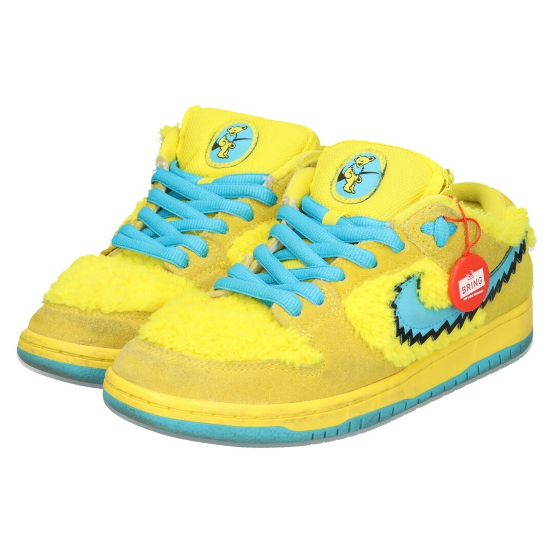 NIKE(ナイキ)のNIKE SB ナイキエスビー ×Grateful Dead SB DUNK LOW PRO QS YELLOW BEAR CJ5378-700 グレイトフルデッドベアーズ ダンク ロー イエローベア ローカットスニーカー US7/25cm レディースの靴/シューズ(スニーカー)の商品写真