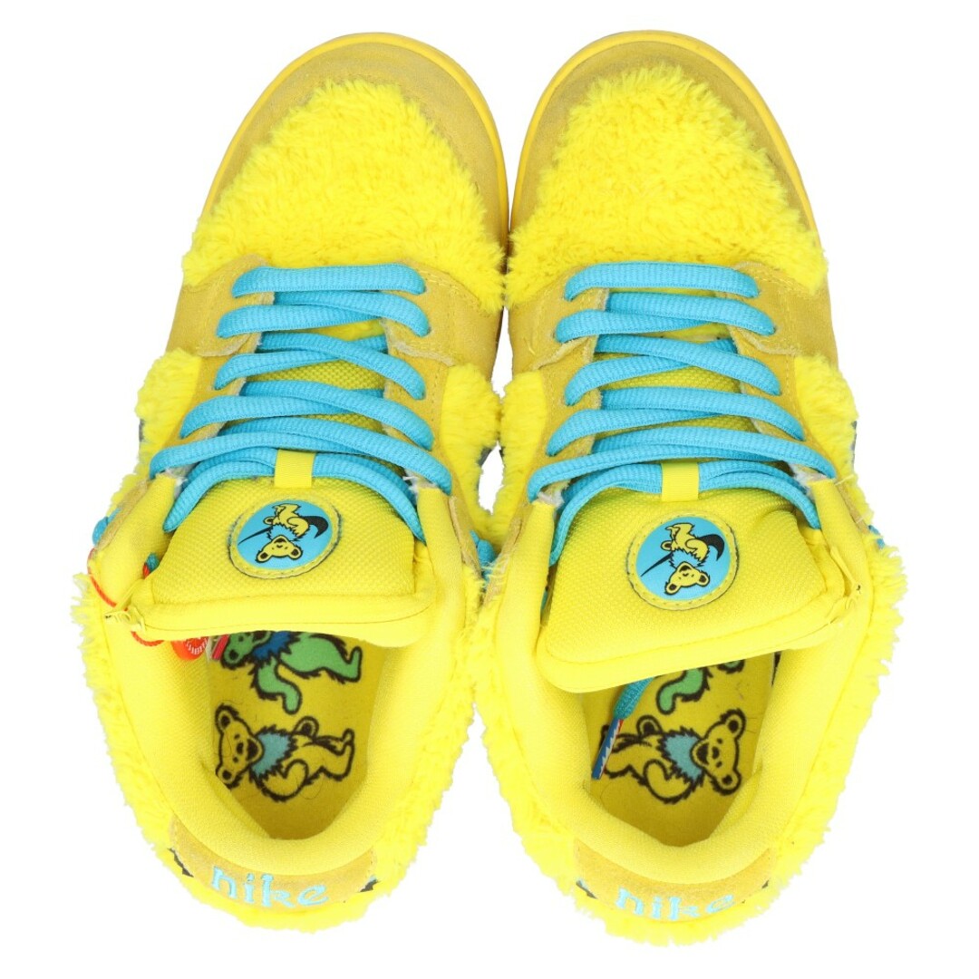 NIKE(ナイキ)のNIKE SB ナイキエスビー ×Grateful Dead SB DUNK LOW PRO QS YELLOW BEAR CJ5378-700 グレイトフルデッドベアーズ ダンク ロー イエローベア ローカットスニーカー US7/25cm レディースの靴/シューズ(スニーカー)の商品写真