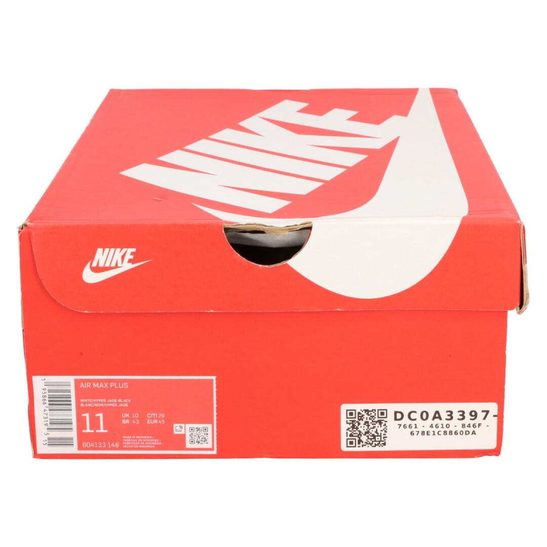 NIKE(ナイキ)のNIKE ナイキ AIR MAX PLUS 604133-148 エアマックスプラス ローカットスニーカー ホワイト US11/29cm メンズの靴/シューズ(スニーカー)の商品写真