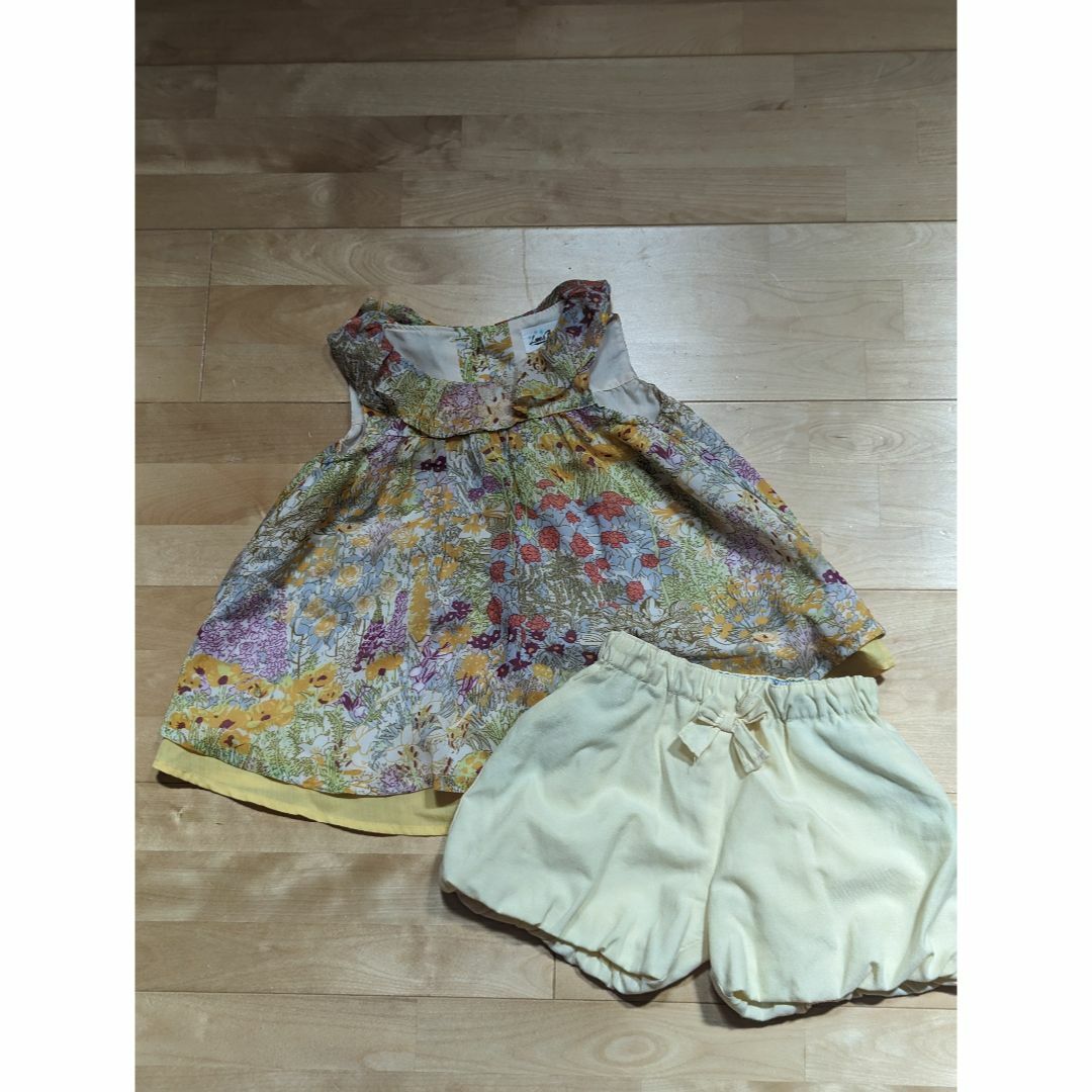 Love&Peace&Money(ラブアンドピースアンドマネー)の90センチ　セットアップ キッズ/ベビー/マタニティのキッズ服女の子用(90cm~)(ワンピース)の商品写真