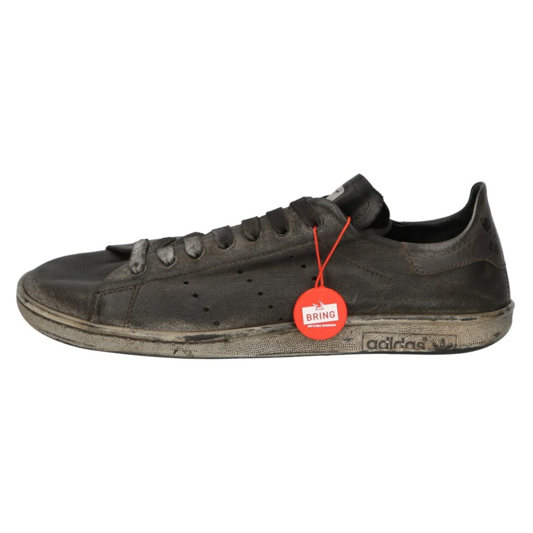 Balenciaga(バレンシアガ)のBALENCIAGA バレンシアガ ×adidas Stan Smith HP6780 アディダス スタンスミス ユーズド加工 レザーローカットスニーカー ブラック US9/27.5cm メンズの靴/シューズ(スニーカー)の商品写真