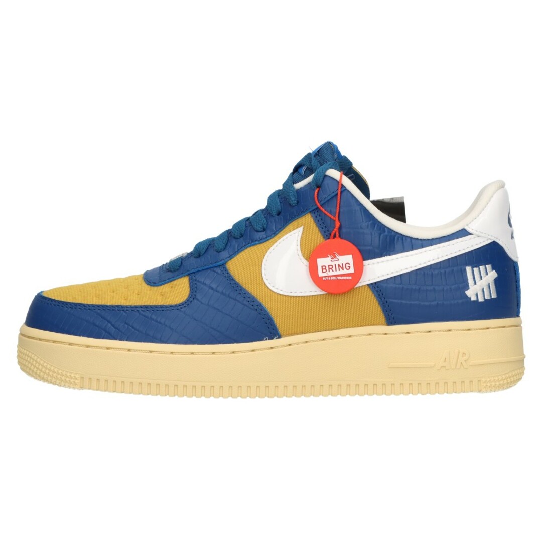 NIKE(ナイキ)のNIKE ナイキ ×UNDEFEATED AIR FORCE 1 LOW SP DM8462-400 アンディフィーテッド エアフォース1 ローカットスニーカー ブルー/イエロー US8.5/26.5cm メンズの靴/シューズ(スニーカー)の商品写真