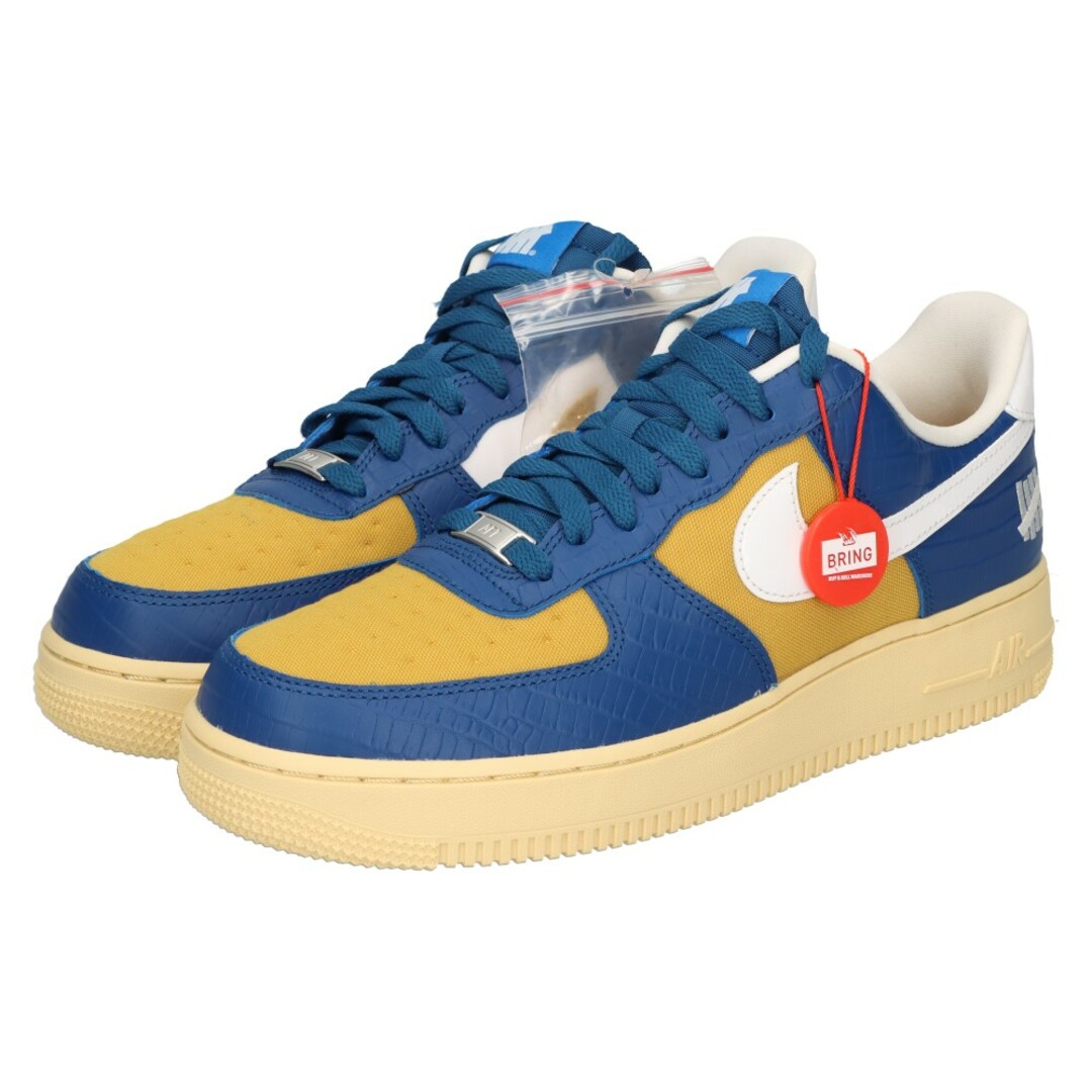 NIKE(ナイキ)のNIKE ナイキ ×UNDEFEATED AIR FORCE 1 LOW SP DM8462-400 アンディフィーテッド エアフォース1 ローカットスニーカー ブルー/イエロー US8.5/26.5cm メンズの靴/シューズ(スニーカー)の商品写真