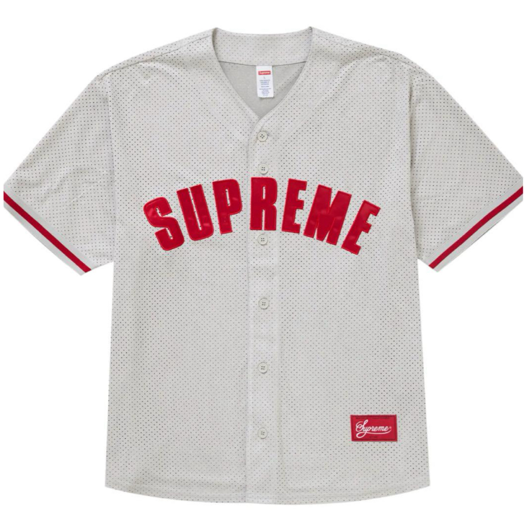 Supreme(シュプリーム)のSupreme Ultrasuede Mesh Baseball Jersey メンズのトップス(Tシャツ/カットソー(半袖/袖なし))の商品写真