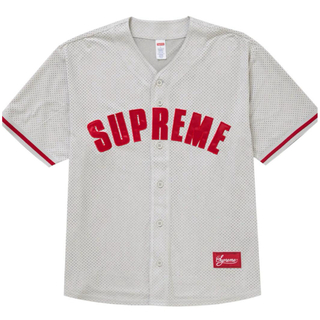 シュプリーム(Supreme)のSupreme Ultrasuede Mesh Baseball Jersey(Tシャツ/カットソー(半袖/袖なし))