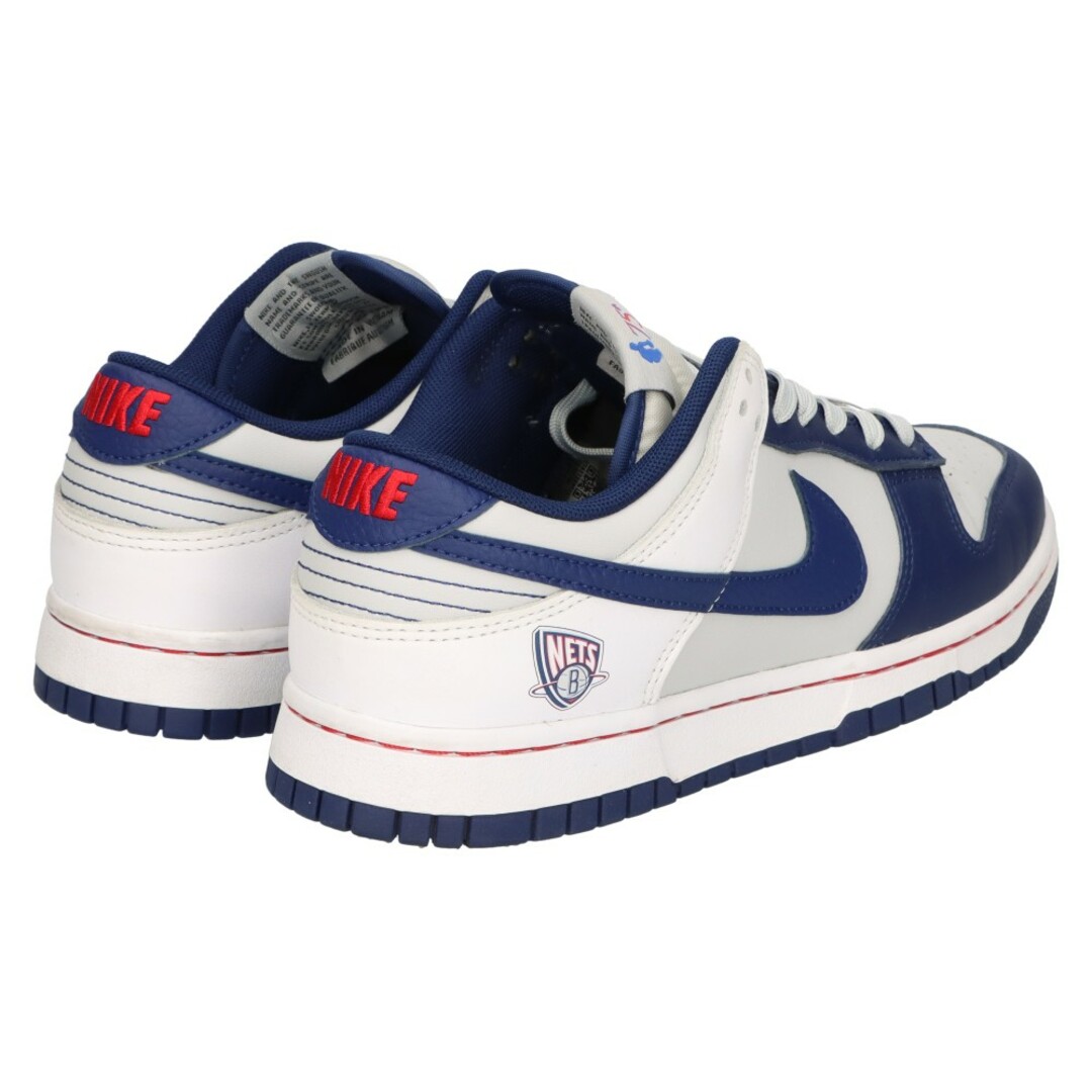 NIKE(ナイキ)のNIKE ナイキ ×NBA DUNK LOW EMB 75th ANNIVERSARY Nets DD3363-001 ダンク ロー EMB 75th アニバーサリー ネッツ ローカットスニーカー グレー/ネイビー US8.5/26.5cm メンズの靴/シューズ(スニーカー)の商品写真