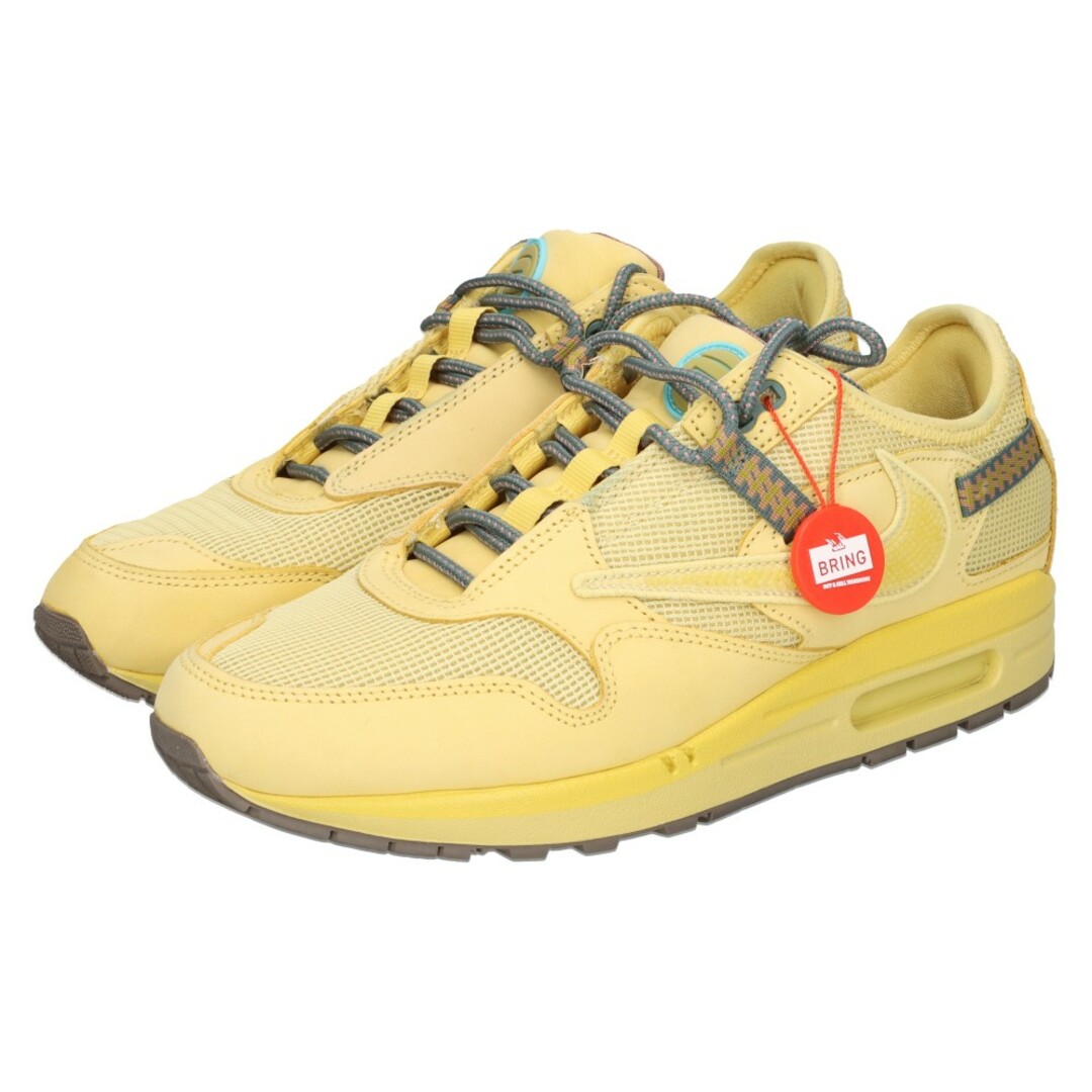 NIKE(ナイキ)のNIKE ナイキ ×TRAVIS SCOTT AIR MAX 1 CACTUS JACK GOLDトラヴィススコット エアマックス 1 カクタスジャック ローカットスニーカー イエロー US9/27cm DO9392-700 メンズの靴/シューズ(スニーカー)の商品写真