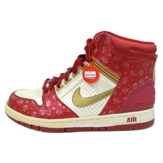 ナイキ(NIKE)のNIKE ナイキ 【観賞用 2009年製】AIR FORCE 2 HIGH VALENTINE DAY エアフォース2 バレンタインデー ハイカットスニーカー レッド US11/28cm 333889-171(スニーカー)