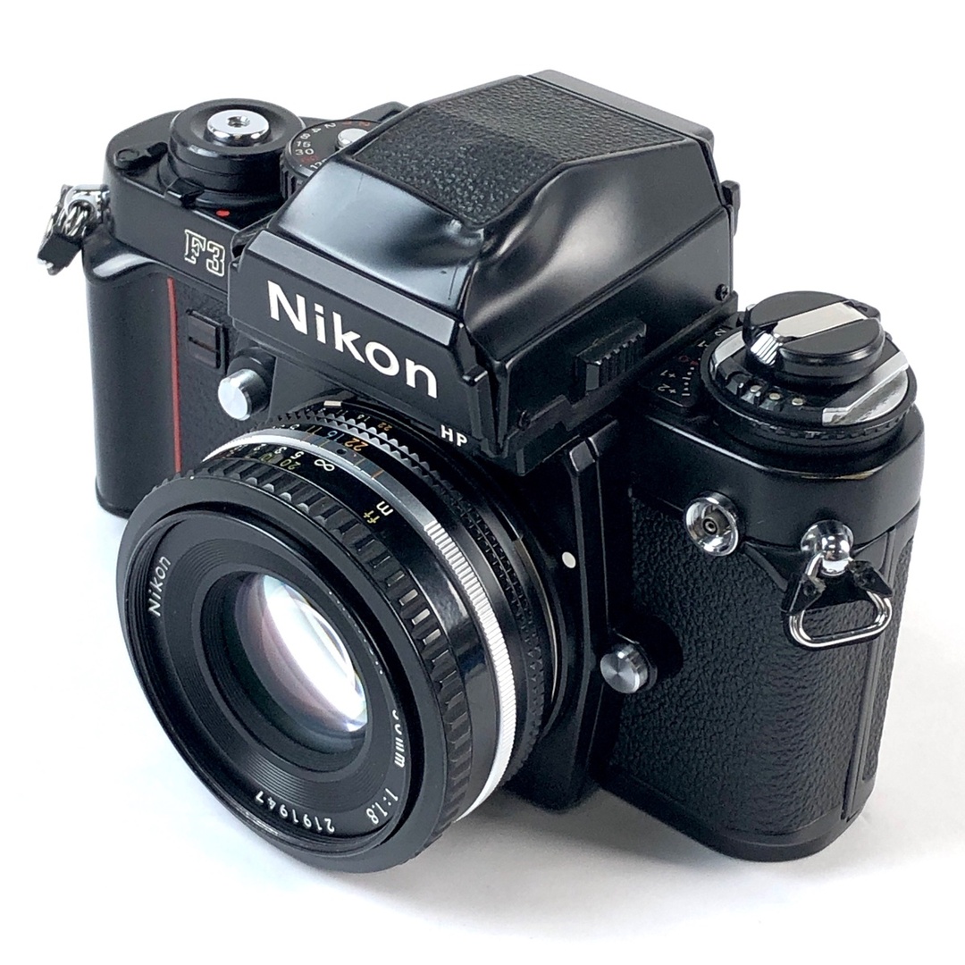 ニコン F3 HP Dマーク付 + Ai-S NIKKOR 50mm F1.8 パンケーキ 中古 スマホ/家電/カメラのカメラ(フィルムカメラ)の商品写真