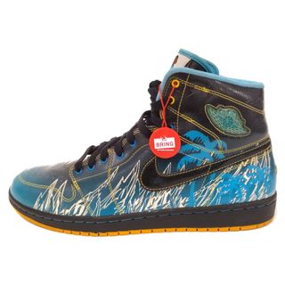 ナイキ(NIKE)のNIKE ナイキ 【観賞用 2008年製】AIR JORDAN1RETRO DORENBECHAR MR.BOOBER エアジョーダン1 ドーレンベッカー ミスターブーバー ハイカットスニーカー ブルー US10.5/28.5cm 345204-041(スニーカー)