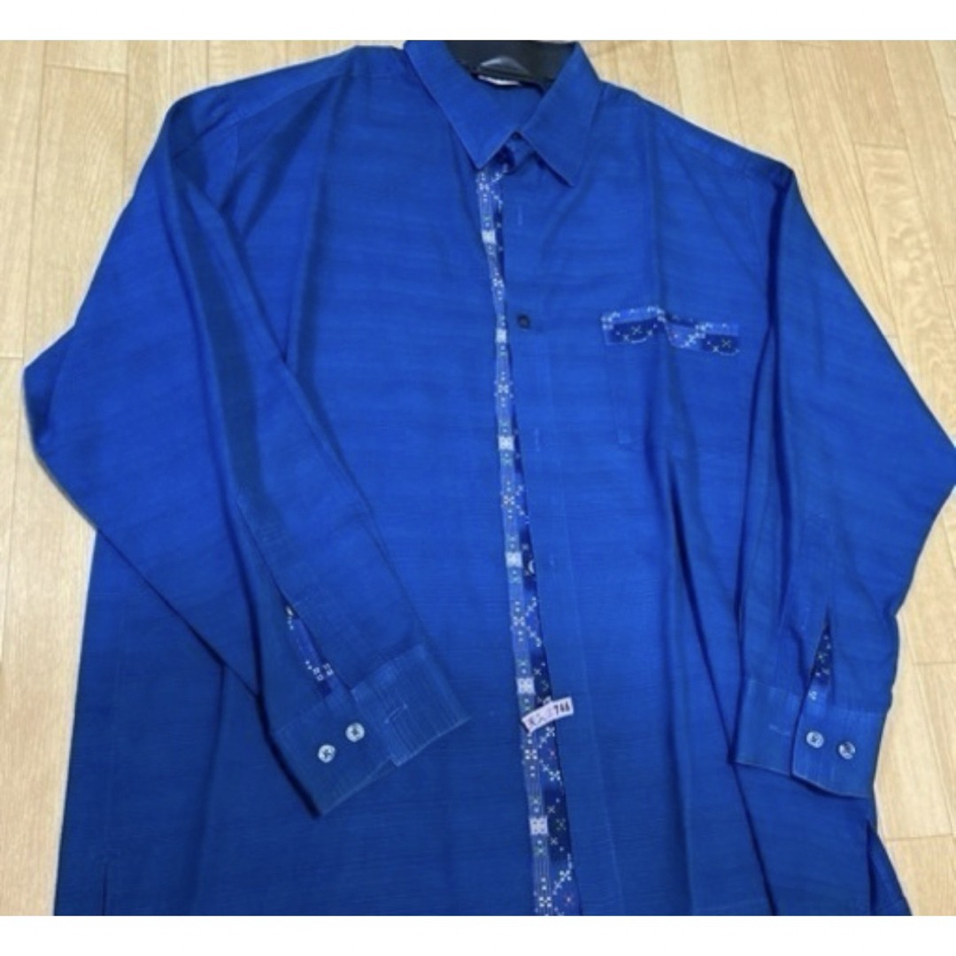 琉球の里　かりゆし　Lサイズ　長袖 メンズのトップス(シャツ)の商品写真