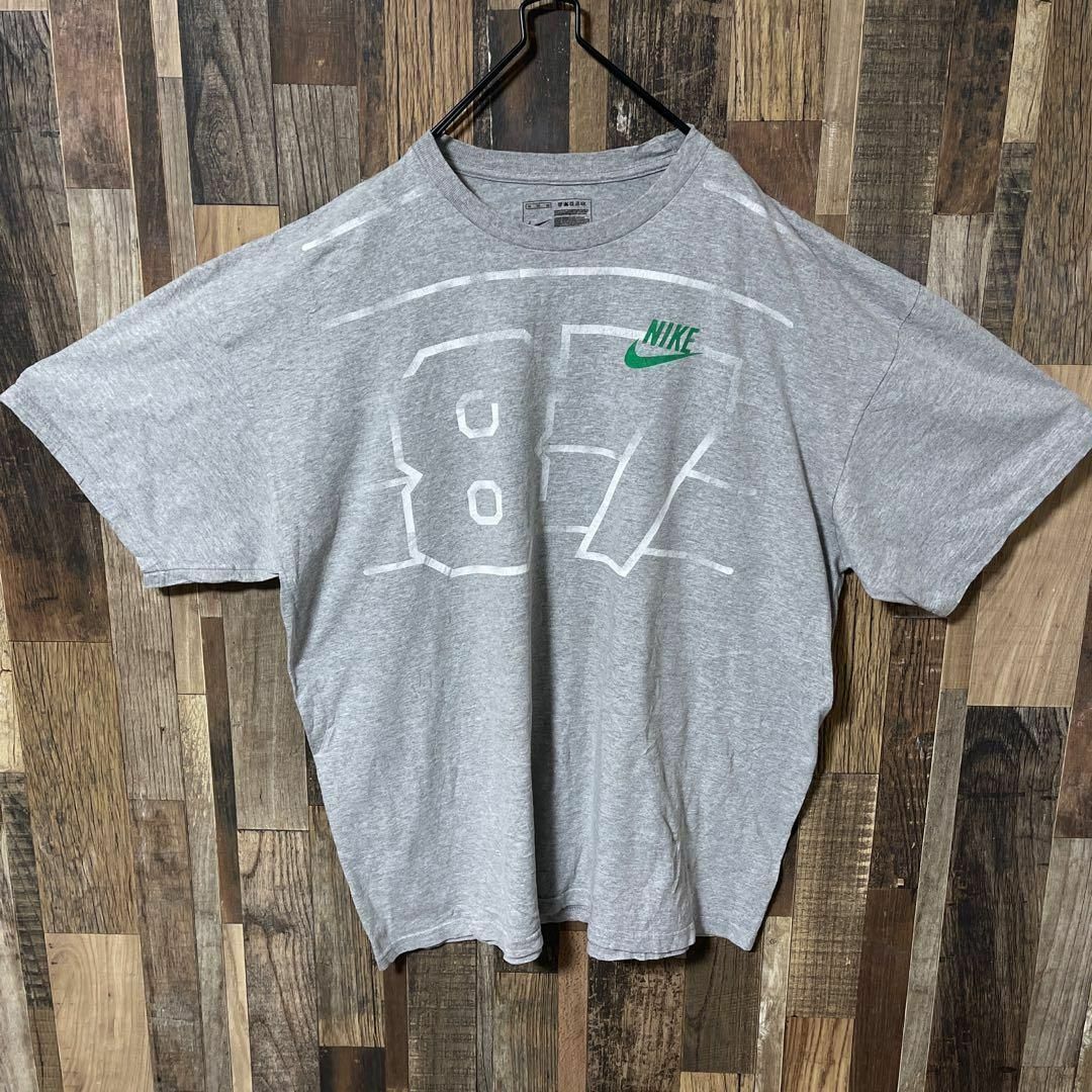 NIKE(ナイキ)のナイキ メンズ ロゴ プリント 2XL グレー 古着 90s 半袖 Tシャツ メンズのトップス(Tシャツ/カットソー(半袖/袖なし))の商品写真