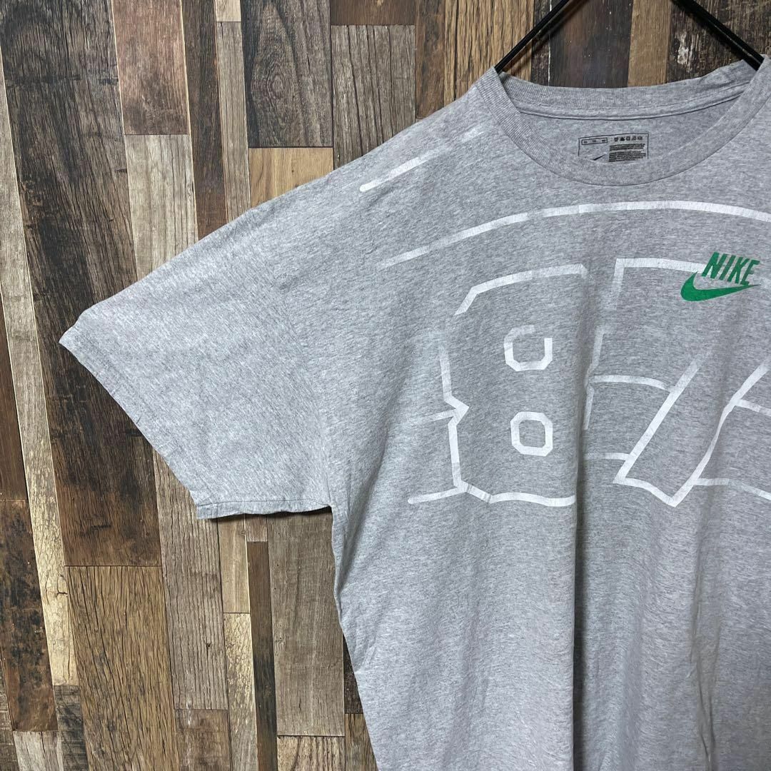 NIKE(ナイキ)のナイキ メンズ ロゴ プリント 2XL グレー 古着 90s 半袖 Tシャツ メンズのトップス(Tシャツ/カットソー(半袖/袖なし))の商品写真