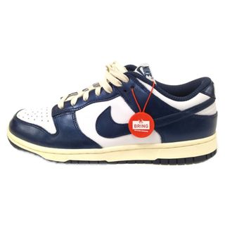 ナイキ(NIKE)のNIKE ナイキ WMNS DUNK LOW PRM FN7197-100 ウィメンズ ダンク ロー PRM ローカットスニーカー ネイビー/ホワイト US10/27cm(スニーカー)