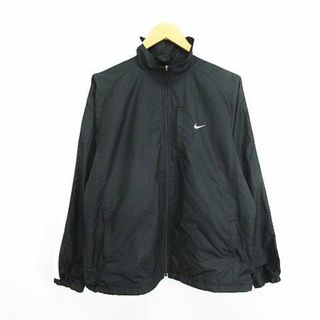 ナイキ(NIKE)のナイキ ウィンドブレーカー 長袖 ジップアップ ロゴ 裏メッシュ L ブラック(その他)