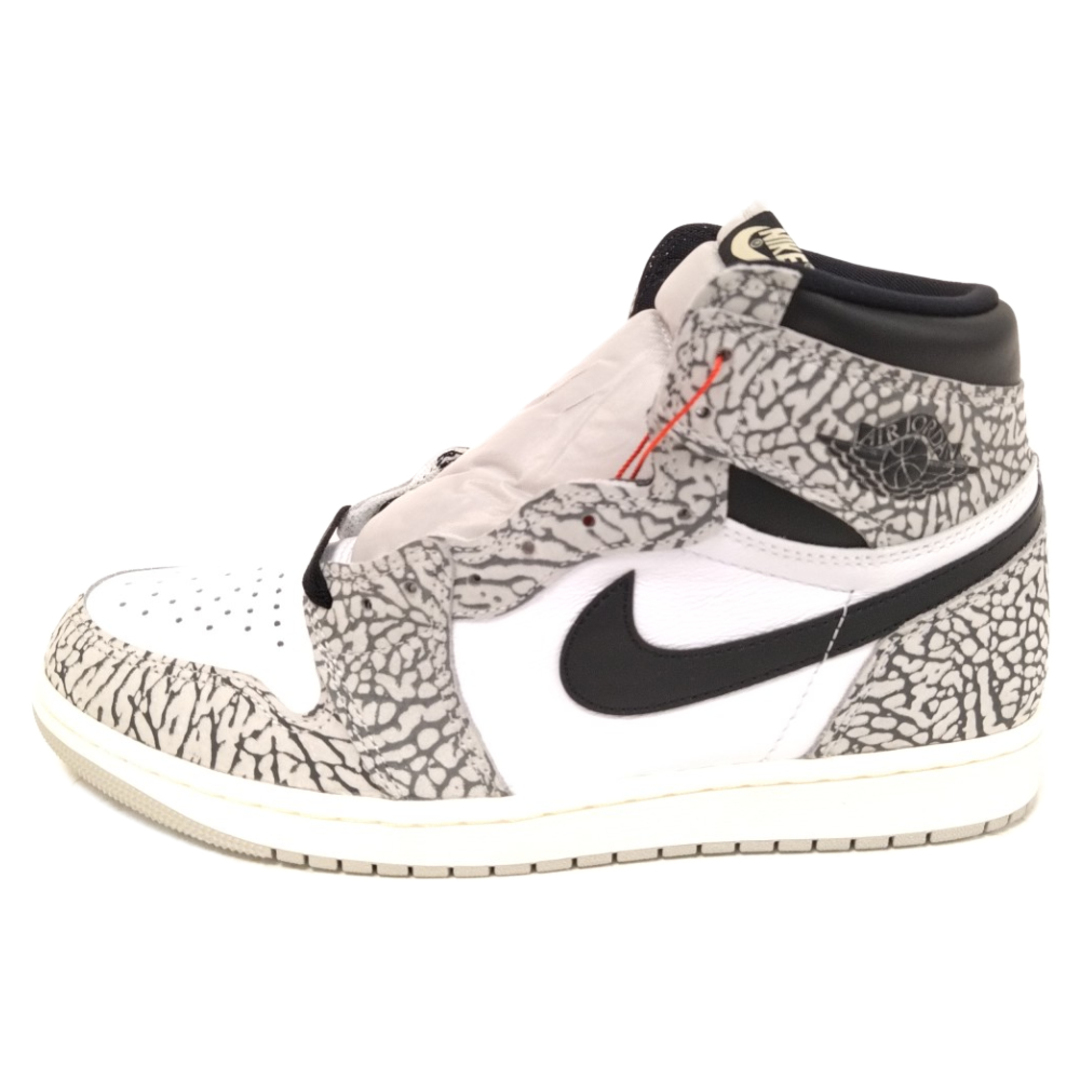 NIKE(ナイキ)のNIKE ナイキ AIR JORDAN 1 High OG White Cement エアジョーダン1 ハイ OG ホワイト セメント ハイカットスニーカー グレー US10/28cm DZ5485-052 メンズの靴/シューズ(スニーカー)の商品写真