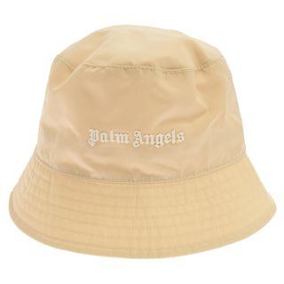 Palm Angels パームエンジェルス クラシックロゴ ナイロン バケットハット 帽子 ベージュ PWLA011C99FAB001(ハット)