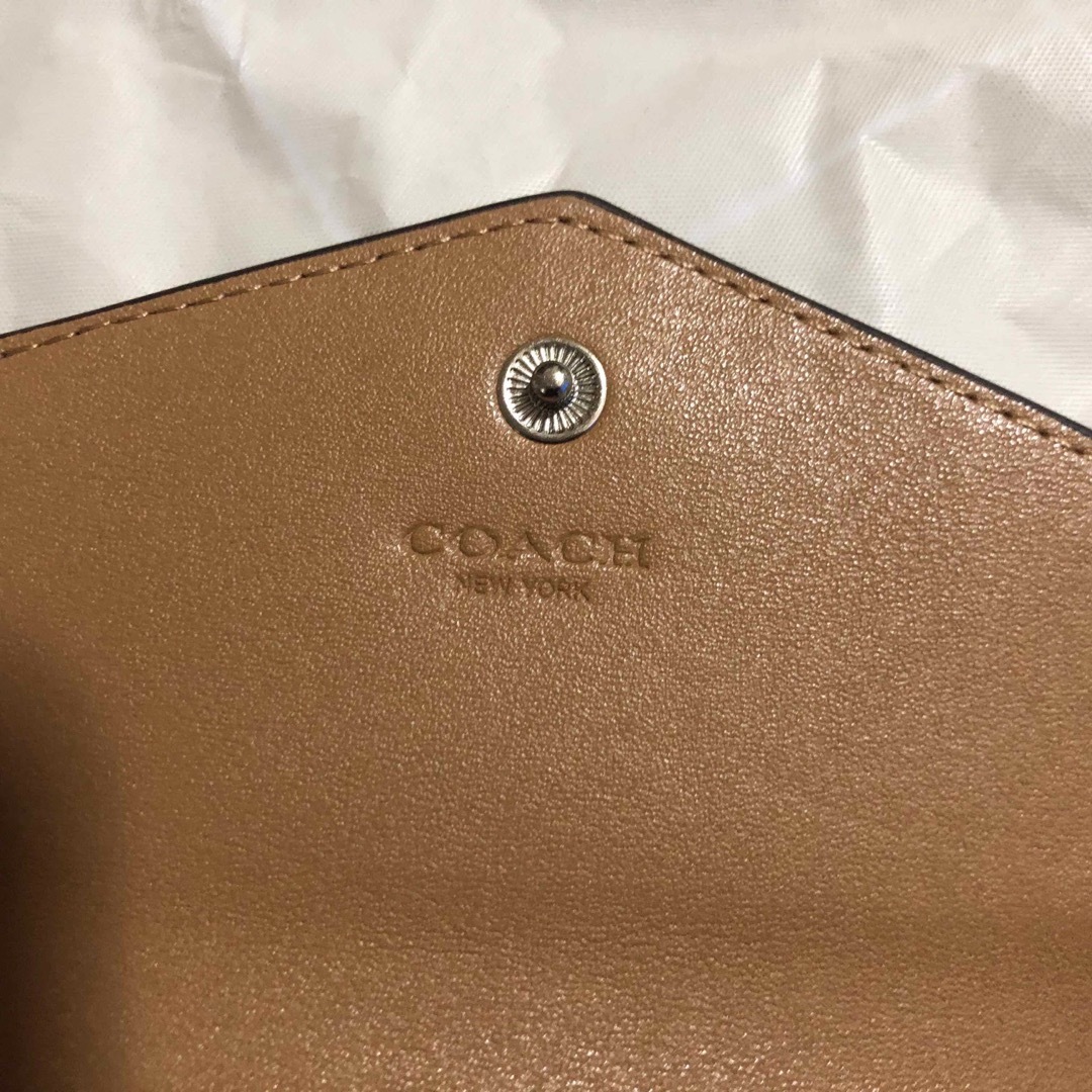 COACH(コーチ)のcoach  コーチ 財布 三つ折り財布  ピンク ブラウン ベージュ  美品 レディースのファッション小物(財布)の商品写真