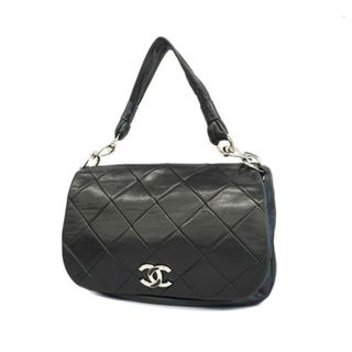 シャネル(CHANEL)の【4ib1820】シャネル ショルダーバッグ/マトラッセ/レザー/ブラック/シルバー金具 【中古】 レディース(ショルダーバッグ)