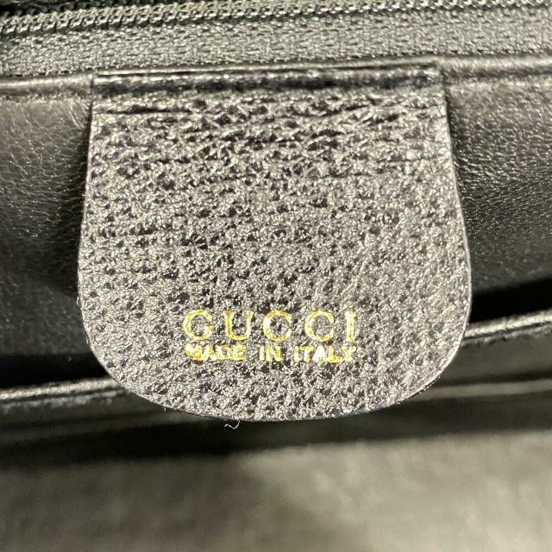 Gucci(グッチ)の【4ib1845】グッチ ツーウェイバッグ/バンブー/00020460633/レザー/ブラック/ゴールド金具 【中古】 レディース レディースのバッグ(その他)の商品写真