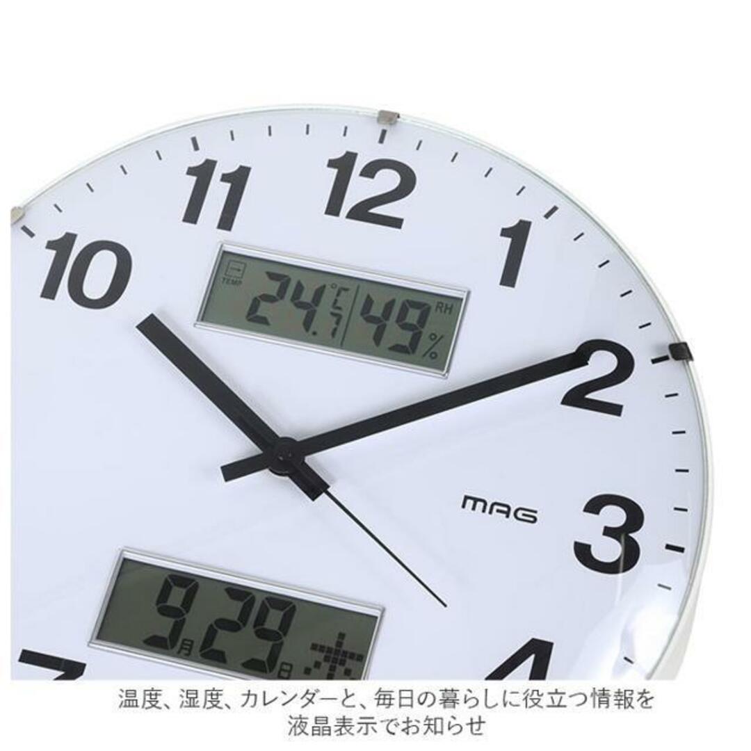 MAG アナデジ掛時計 ダブルラウンダー インテリア/住まい/日用品のインテリア小物(置時計)の商品写真