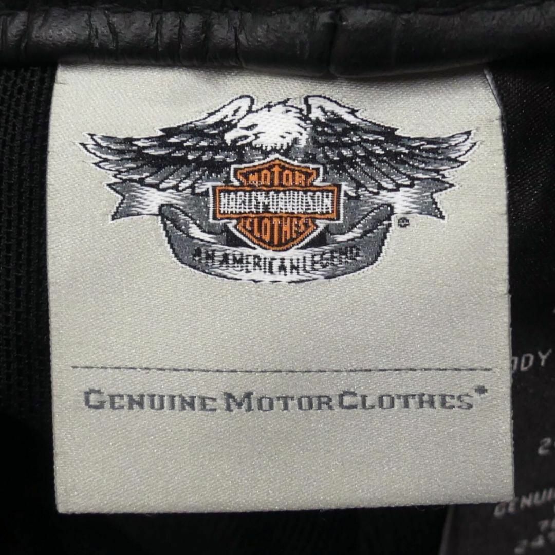 Harley Davidson(ハーレーダビッドソン)のHARLEY DAVIDSON ハーレーダビッドソン レザーパンツ 黒NS261 自動車/バイクのバイク(装備/装具)の商品写真