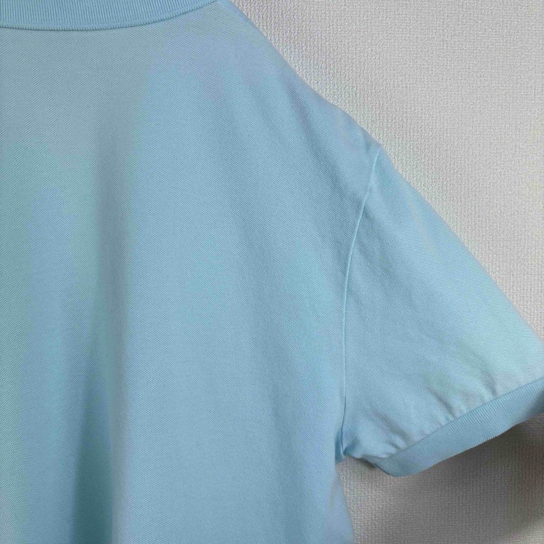 LACOSTE(ラコステ)のラコステ　LACOSTE ポロシャツ　4 M〜L ライトブルー　水色　銀ワニ メンズのトップス(ポロシャツ)の商品写真