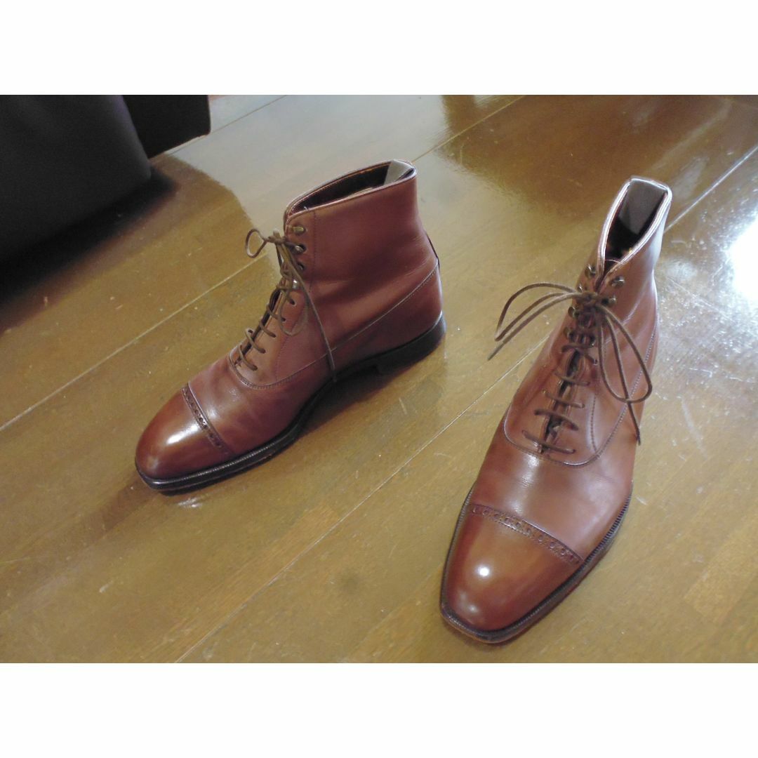 Crockett&Jones(クロケットアンドジョーンズ)のクロケット＆ジョーンズ　カントリーブーツ　茶　６．５　上級ハンドグレード メンズの靴/シューズ(ブーツ)の商品写真