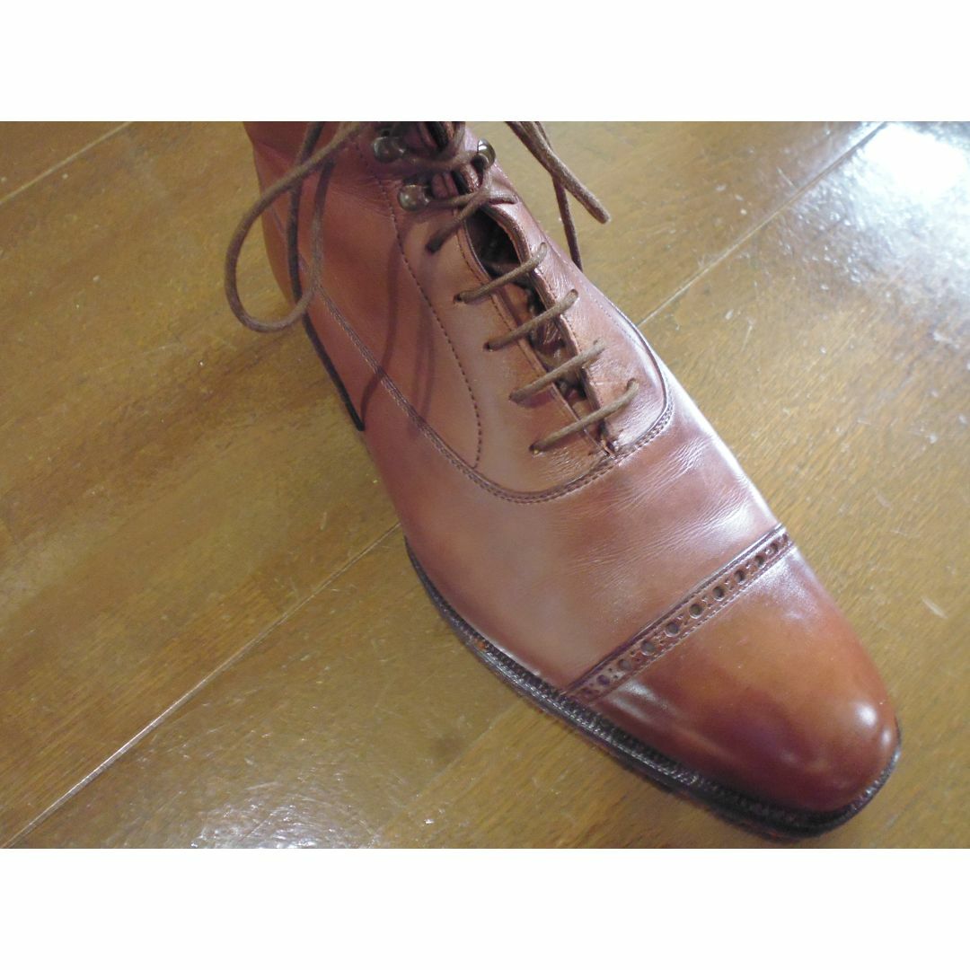 Crockett&Jones(クロケットアンドジョーンズ)のクロケット＆ジョーンズ　カントリーブーツ　茶　６．５　上級ハンドグレード メンズの靴/シューズ(ブーツ)の商品写真