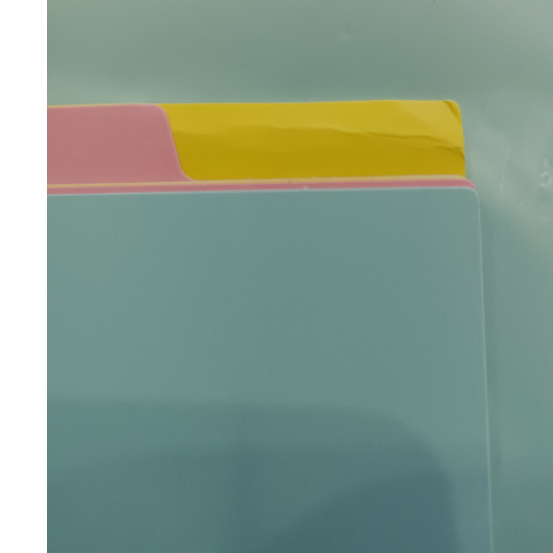 インデックス　カラー　フォルダー　A4縦5枚セット×2組 インテリア/住まい/日用品の文房具(ファイル/バインダー)の商品写真