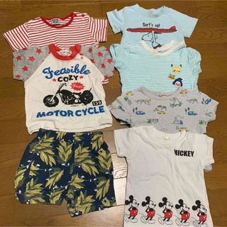 半袖Tシャツ 半袖 Tシャツ 子供服 トップス パンツ ハーフパンツ 夏服(Ｔシャツ)