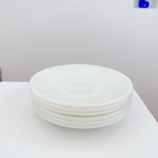 パイレックス(Pyrex)のJAJパイレックス ヴィンテージ ソーサー 6枚 オールド イギリス製 (グラス/カップ)