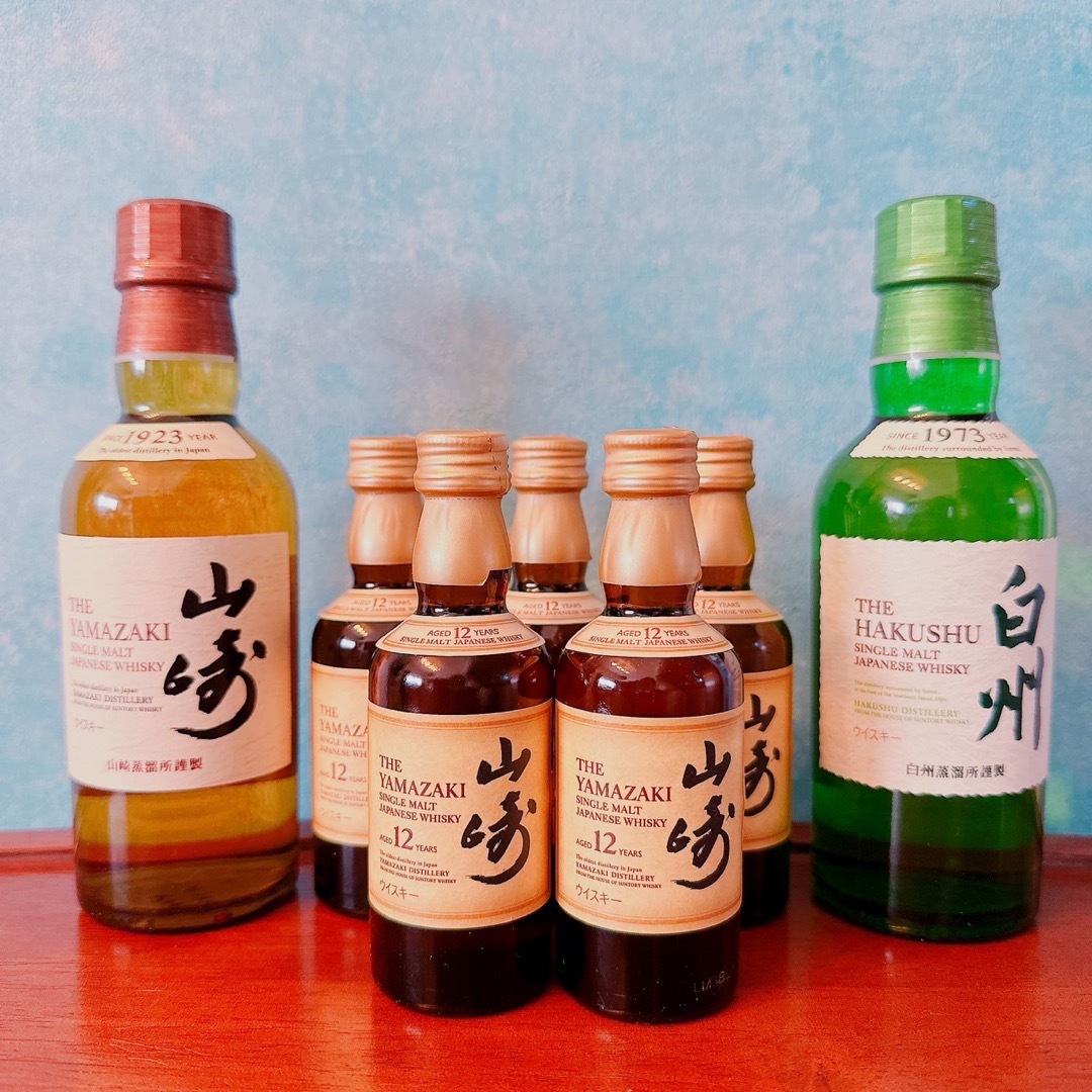 サントリー(サントリー)の白州　山崎　180ml 山崎12年　50ml 食品/飲料/酒の酒(ウイスキー)の商品写真