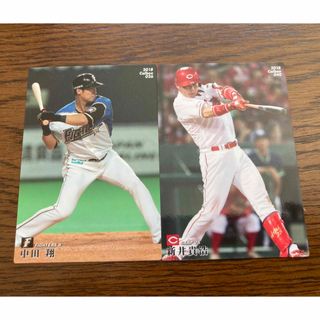 カルビー  プロ野球カード ／ 中田翔　新井貴浩(記念品/関連グッズ)