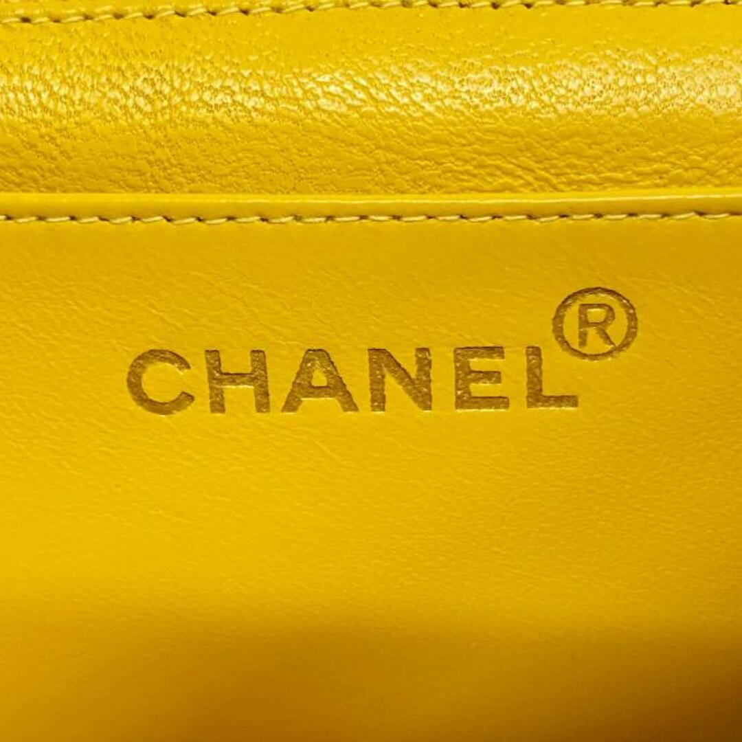 CHANEL(シャネル)の★SALE 【4ib2156】シャネル ショルダーバッグ/マトラッセ/チェーンショルダー/ラムスキン/イエロー/ゴールド金具 【中古】 レディース レディースのバッグ(ショルダーバッグ)の商品写真