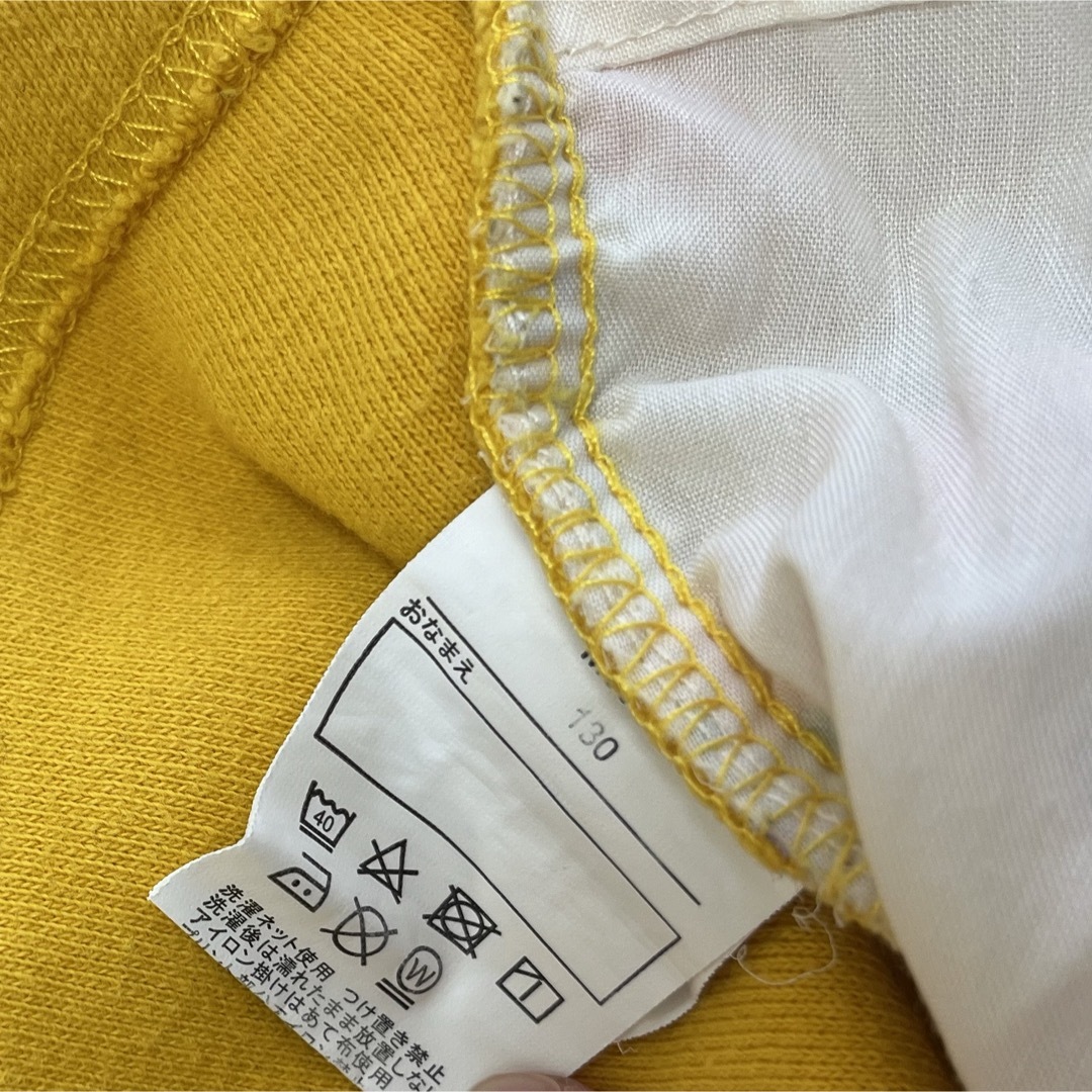 mou jon jon(ムージョンジョン)のムージョンジョン　トレーナー　黄色　130センチ キッズ/ベビー/マタニティのキッズ服女の子用(90cm~)(Tシャツ/カットソー)の商品写真