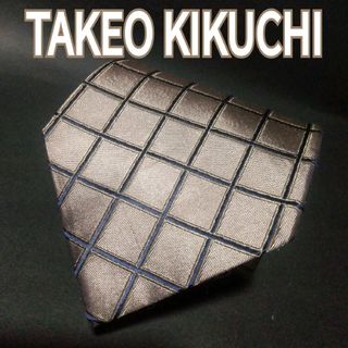 タケオキクチ(TAKEO KIKUCHI)のTAKEO KIKUCHI  タケオキクチ　チェック　ネクタイ　ブラウン(ネクタイ)