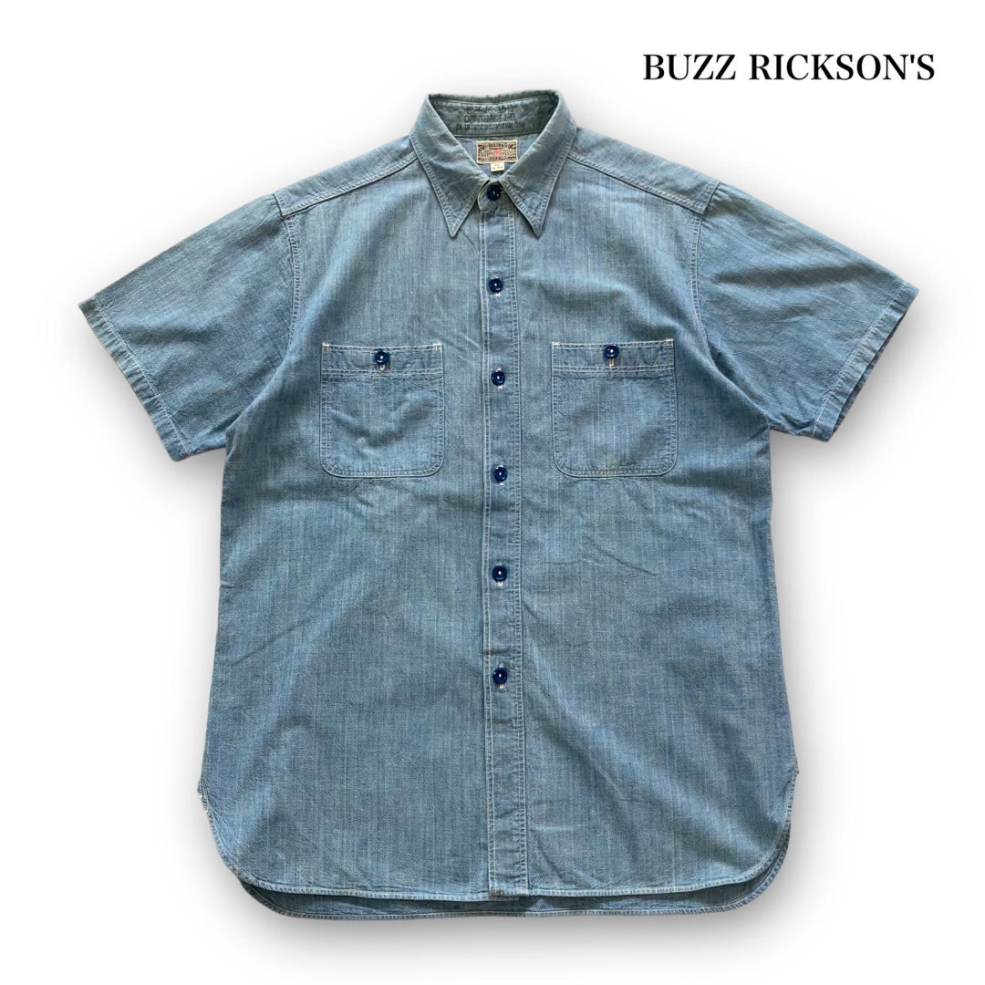 Buzz Rickson's(バズリクソンズ)の【BUZZ RICKSON】バズリクソン 半袖シャンブレーワークシャツ (15) メンズのトップス(シャツ)の商品写真