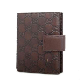 グッチ(Gucci)の【4ib1930】グッチ 手帳カバー/グッチシマ/レザー/ブラウン/シャンパンゴールド金具 【中古】 メンズ/レディース/ユニセックス(その他)