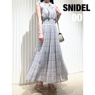 SNIDEL - スナイデル snidel Sustainableフリルワンピース LBLU　00