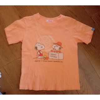 ファミリア(familiar)のSNOOPY Familiar オレンジ Tシャツ 120(Tシャツ/カットソー)