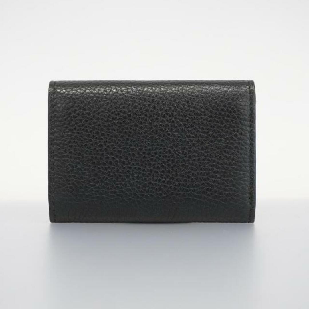 Gucci(グッチ)の【4ib1979-r】グッチ 名刺入れ/473923/レザー/ブラック/シルバー金具 【中古】 メンズ/レディース/ユニセックス レディースのファッション小物(名刺入れ/定期入れ)の商品写真